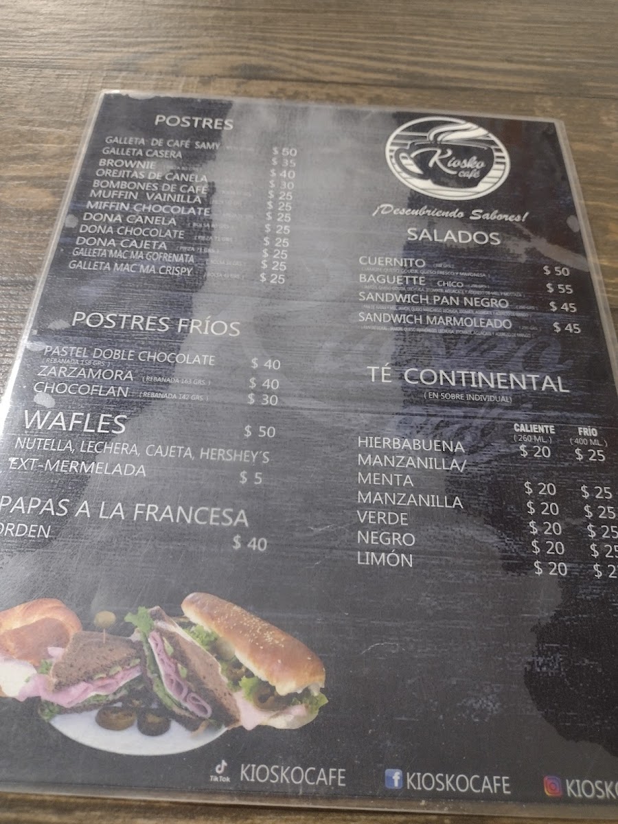 Kiosco Cafe Menu - Image 3